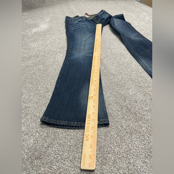 Lucky brand bootcut jeans womens sz 4/27 low rise blue Y2K rodeo western cowgirl - Picture 15 of 15